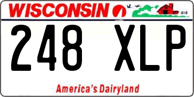 WI license plate 248XLP