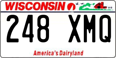 WI license plate 248XMQ