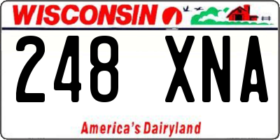 WI license plate 248XNA