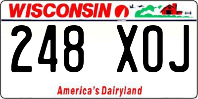 WI license plate 248XOJ