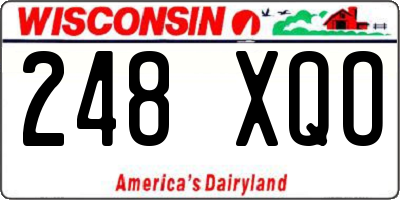 WI license plate 248XQO