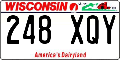 WI license plate 248XQY