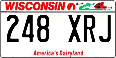 WI license plate 248XRJ