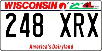 WI license plate 248XRX