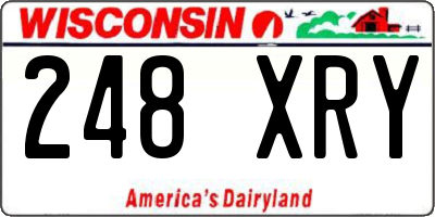 WI license plate 248XRY