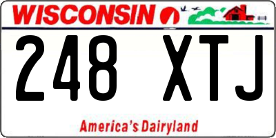 WI license plate 248XTJ