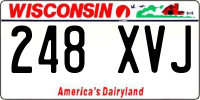WI license plate 248XVJ