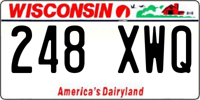 WI license plate 248XWQ