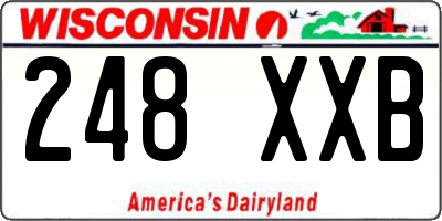 WI license plate 248XXB