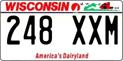 WI license plate 248XXM