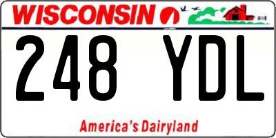 WI license plate 248YDL