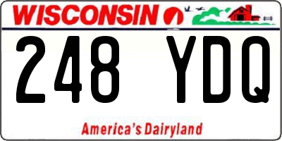 WI license plate 248YDQ