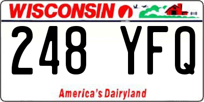 WI license plate 248YFQ