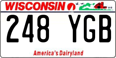 WI license plate 248YGB