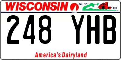 WI license plate 248YHB