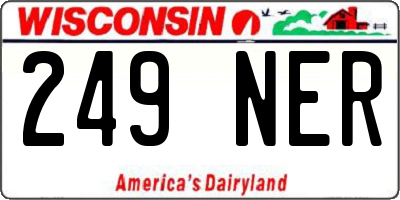 WI license plate 249NER