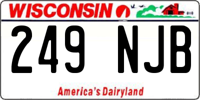 WI license plate 249NJB