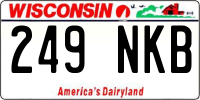 WI license plate 249NKB