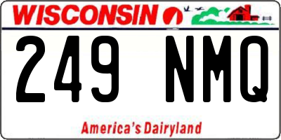 WI license plate 249NMQ