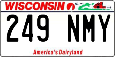 WI license plate 249NMY