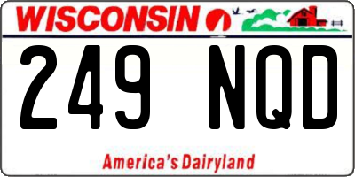 WI license plate 249NQD