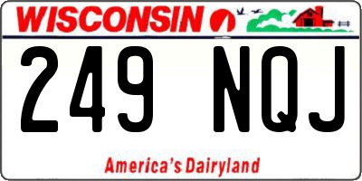 WI license plate 249NQJ