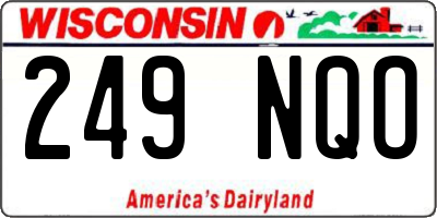 WI license plate 249NQO