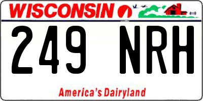 WI license plate 249NRH