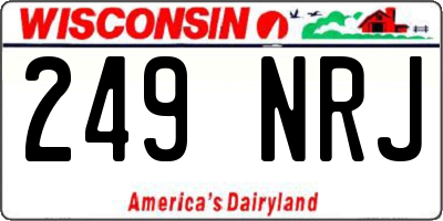 WI license plate 249NRJ