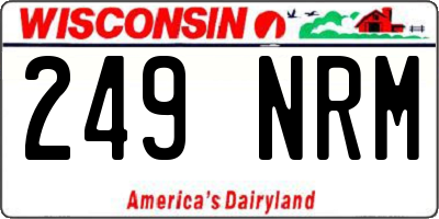 WI license plate 249NRM