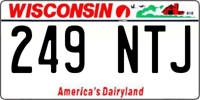 WI license plate 249NTJ