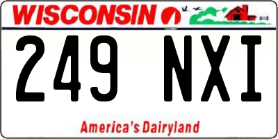 WI license plate 249NXI