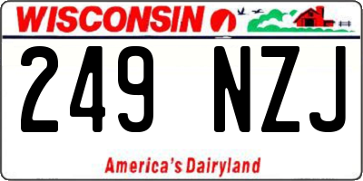 WI license plate 249NZJ