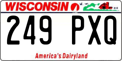 WI license plate 249PXQ