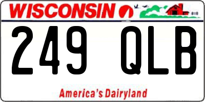 WI license plate 249QLB