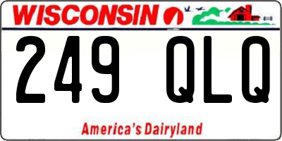 WI license plate 249QLQ