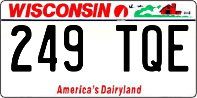 WI license plate 249TQE