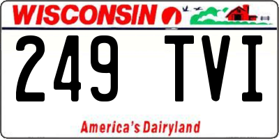 WI license plate 249TVI