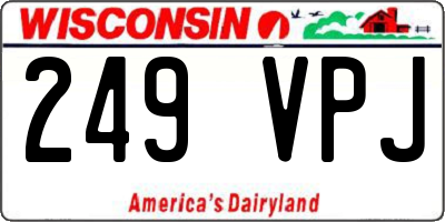 WI license plate 249VPJ