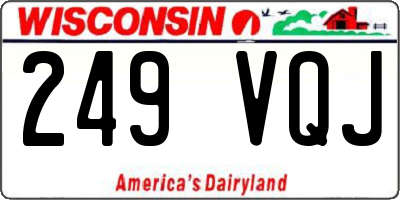 WI license plate 249VQJ