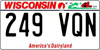 WI license plate 249VQN