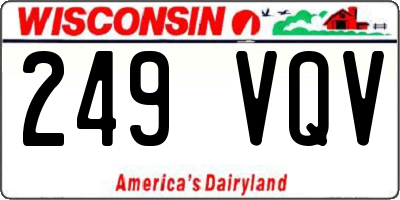 WI license plate 249VQV