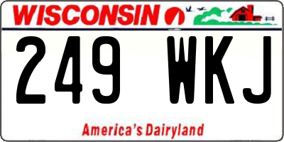 WI license plate 249WKJ