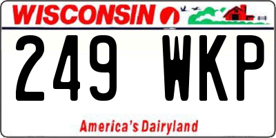 WI license plate 249WKP