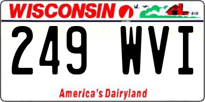 WI license plate 249WVI