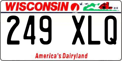 WI license plate 249XLQ