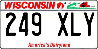WI license plate 249XLY