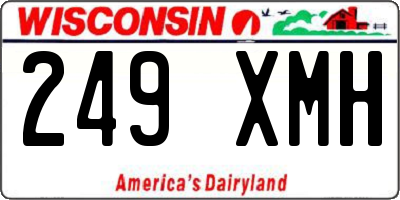 WI license plate 249XMH