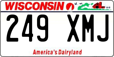 WI license plate 249XMJ