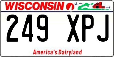 WI license plate 249XPJ
